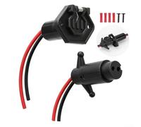 Heavy Duty Trolling Motor Socket Red Black 12V Heavy Duty Trolling | Tin plated copper wire, low resistance, fast charging, 10AWG heavy duty, secure lock