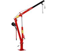 Heavy Duty Truck Crane With Hydraulic Winch, Folding Trcuk Bed Crane For Engine Hoist, Engine Lift(Red)