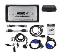 Heavy Duty Truck Diagnostic Scanner Inline 6 Data Link Adapter Kit for Engine with SAE J1939 J1708 Protocols USB RS232 Connectivity and Multi Language Support for Professional