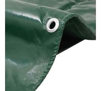 Tarpaulin PVC-coated Canvas 650g/m² Green 4x8 m Heavy-Duty Eyelets WaterproofPro