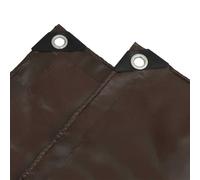Tarpaulin 650g / m² Brown 1.5 x 6 m Canvas with PVC Coating
