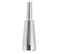 Heavy Duty Trumpet Mouthpiece, Metal Cone Wind Instrument Mouthpiece with Silver Plating for Rich Compact Tone, Thick Design for Professional Performance (Silver)