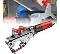 Heavy-Duty Tube Polishing Machine, 1100W High-Power Belt Sander with 6 Adjustable Speeds for Round Pipes, Handrails, Metal Pipeline - for Rust, Paint, Weld Removal & Mirror Finishing 3wheels