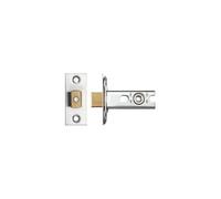 Heavy Duty Tubular Deadbolt Stainless Steel (SSS) Forends Included - Durable Internal Door Locking Bolt (64mm)
