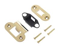 Heavy Duty Tubular Latch Accessory Packs with Radiused Design - Brass Finish