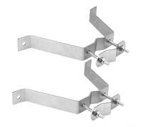 Heavy Duty TV Antenna Pole Bracket, Adjustable Metal Wall Mount Clamp, Adjustable Range, Easy Installation