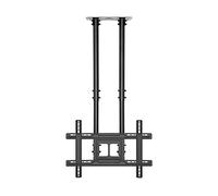 Heavy Duty TV Stand Mount for 50"-80" TVs - Adjustable Double Pole Ceiling Mount with Tilt, Max VESA 600x400mm, Supports up to 154lbs