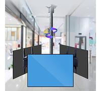 Heavy-Duty TV Wall Mount Bracket for 32-75 Inch TVs, 150kg Capacity, 3-Sided Adjustable, Optimal Viewing Angle, Ceiling Support Included, Easy Install, Universal Fit