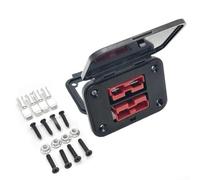 Heavy Duty Twin Dual Flush Mount Connector Designed to Handle High Currents in Challenging Environments (red)