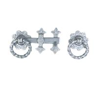 Heavy Duty Twisted Ring Gate Latch, Galvanized Steel, 250mm, 10-inch