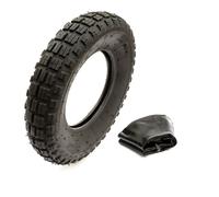 Heavy Duty Tyre & Inner Tube 4.00-8 6 Ply Knobbly Tread 400-8 Wheelbarrow Wheel