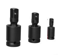 Heavy Duty U-Joint Set 3-Pack for impact Wrench Compatible Heavy | Includes 1/4, 3/8, 1/2 inch drives, for forged metal build, 360-degree for access, tight spot solution