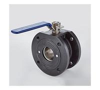 Heavy-Duty Ultra-Thin Wafer Ball Valve, DN15- DN200 Stainless Steel Flange Manual Valve, High Temperature Resistant, 1Pcs (Color : DN150)
