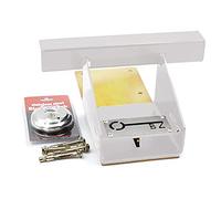 Heavy Duty Unbreakable Garage Door Defender Lock with Padlock and Fixings - White