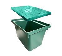 Heavy Duty Underground Junction Box, Direct Burial Electrical Splice Enclosure for Landscape Lighting, Irrigation & Low Voltage Wires