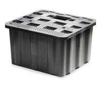 Heavy-Duty Underground Water Feature Plastic Reservoir - Black / 59.5cm