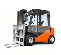 Heavy-Duty Universal Forklift Cover, Clear Forklift With 6000 Lbs Capacity, Transparent PVC All-Weather Cab Enclosure, Waterproof & UV-Proof (144.8x132.1x132.1cm)