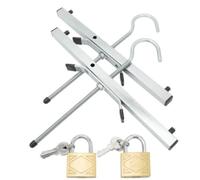 Heavy duty Universal Ladder Roof Rack Clamp Clamps Lockable 2 Free Locks