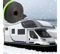 Heavy Duty Universal RV Skirting, 32m/105ft Insulated Camper Trailer Skirting with Mesh Bottom and Lock, Camper Underpinning for Outdoor Yard