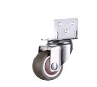 Heavy Duty Universal Swivel Casters for Tables Chairs & Sofas - 1-Inch Silent Trolley Wheels with/Without Brake (4pcs Fixed-A) - Durable Furniture Wheel Set