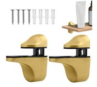 Heavy Duty Useless Shelf Brackets - Movable Wall Door Adjustable Support | 2 Pieces Shelf Brackets for Kitchen Bedroom Bathroom Living Room Cabinet Storage Office Office M