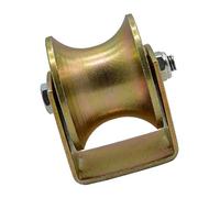 Heavy Duty UType Groove Wheel Caster with Bracket 500 lbs Capacity Barn Door Hardware 45# Steel Rigid Casters for Industrial Machines & Carts Durable Slide Gate Solution