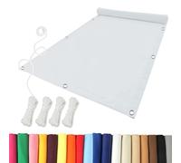 Heavy-Duty UV-Resistant Rectangular Shade Sail 1x1.2m -Polyester Canopy with Grommets for Garden Pergola Greenhouse Chicken Coop - White Outdoor Sunshade Solution