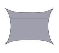 Heavy Duty UV Resistant Sun Shade Sail - Water Permeable Canopy for Patio Deck Garden Pool & Camping - Perfect Outdoor Shade Solution for All Activities