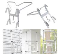 Heavy Duty V Shape Ladder Stand Off/Ladder Stay, Fits Universal Aluminum Ladder Accessory for Down Pipe, Gutters, Windows, Loft, Preventing Slipping and Keep Safety