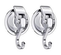 Heavy Duty Vacuum Suction Cup Hooks (2Pack) Specialized for Kitchen&Bathroom&Restroom Organization, by iRomic