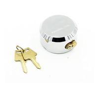 Heavy Duty Van Lock, 73mm Chrome Plated Steel Round Concealed Padlock Replacement with 2 Keys for Gates, Trucks and Vending
