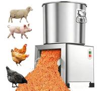 Heavy-Duty Vegetable Chopper with 4 Blades, 304 Stainless Steel Processor for Poultry Feed, Livestock Breeding, and Chopping Ginger, Garlic, and Peanuts