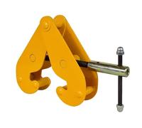 Heavy Duty Vertical Beam Clamp, Adjustable Opening 3.9in-21.6in, Load Capacity 2204lb-22046lb, Thickened Alloy for Vertical and Horizontal Lifting