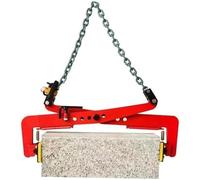 Heavy Duty Vertical Lifting Clamp, Adjustable Jaw Opening, Non-Slip Rubber Grip for Handling Stone, Granite, Concrete, Steel - Professional Material Handling Tool