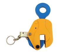 Heavy-Duty Vertical Plate Lifting Clamp - Vertical Plate Lifting clamp Sheet Metal Lifting Clamp Load Capacity 1T Easy-Grip Design Ideal for Secure & Efficient Load Handling (0-20mm Opening)
