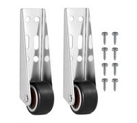 Heavy Duty Vertical Track Roller Wheel, 110LBS Load-Bearing Anti-Wobble Sliding Door Track Guide, Silent Dual-Bearing Gate Roller Wheel for Barn, Cabinet and Wardrobe Doors