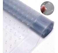 CAPRICAN Vinyl Heavy Duty Clear Plastic Carpet Protector Roll - Waterproof, Anti-Slip Carpet Runner for Home, Office, Hallway, Kitchen & Household Essentials (6m x 27inch)