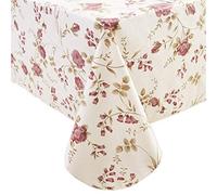 Heavy Duty Vinyl Tablecloth with Flannel Backing Waterproof Oil-Proof PVC Table Cloth Stain-Resistant Wipeable Rectangle or Square Table Cover for Indoor and Outdoor 60X84 Inch