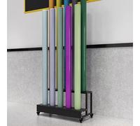 Heavy Duty Vinyl Wrap Roll Holder with Mobile Rolling Stand, 3-Tier Design for Car Film and Auto Stickers