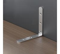 Heavy Duty Wall Brackets Wall Brackets Heavy Duty Straight Brackets for Wood L Shaped Brackets Stainless Steel Load Bearing Support for Industrial Equipment Furniture Frames(100x100x20mm (2 pcs))