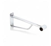 Heavy-Duty Wall Fix Chrome Support Arm Bracket - 320mm Projection - Wall Mount Tube Bracket for Garment Rails, Walk-in Wardrobes & Shop Displays - Steel Construction - Chrome Finish (2, 32mm Dia)