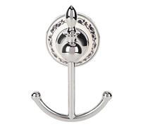 Heavy Duty Wall Hook, Coat Rack Hooks Multifunctional Space Saving Ceramic Zinc Alloy Retro Double Hook, Shower Towel Hook for Bathroom Bedroom Decorative (Type A)