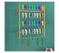 Heavy Duty Wall Mount Vinyl Roll Storage Rack - 5 Layer Craft Organizer with Removable Crossbar for Workshops, Flower & Cake Shops