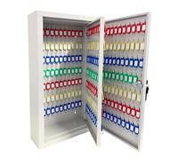 Heavy-Duty Wall-Mountable Key Storage Cabinet Lockable Metal Key Safe with Customizable Keychains Perfect for Real Estate Schools Factories Car Sales - Size 600