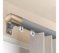 Heavy-Duty Wall-Mounted Curtain Track - 4.2M (13.7FT) Sliding Rod for Room Dividers Showers RVs - Curtains Rail System for Smooth Operation