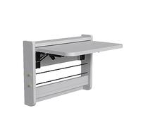 Heavy Duty Wall Mounted Folding TableSturdy Lacquered Wood Table with Bracket for Laundry Room Kitchen or RestaurantGray 21.1x14.6in (53.5x37cm)