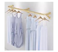 Heavy Duty Wall-Mounted Industrial Pipe Clothes Rack - 160x28cm Iron Garment Rail for Men’s & Women’s Fashion Perfect for Store & Closet Organization Maximize Space & Style