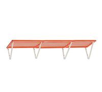 Heavy-Duty Wall-Mounted Metal Shelves for Garage Storage, Adjustable Floating Racks for Tools, Sturdy Garage Shelving Units for Efficient Organization and Space Saving