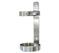 Heavy-Duty Wall-Mounted Oxygen Tank Holder with Safety Chain - Secure Storagege Rack for C, D, E Nitrogen Cylinders - Industrial Metal Bracket for Safe Factory Use（Large）