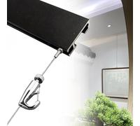 Heavy Duty Wall Mounted Photo Display Track, Picture Rail Hanging System for Paintings, Museums, and Libraries - Versatile Suspension Set for Artwork
